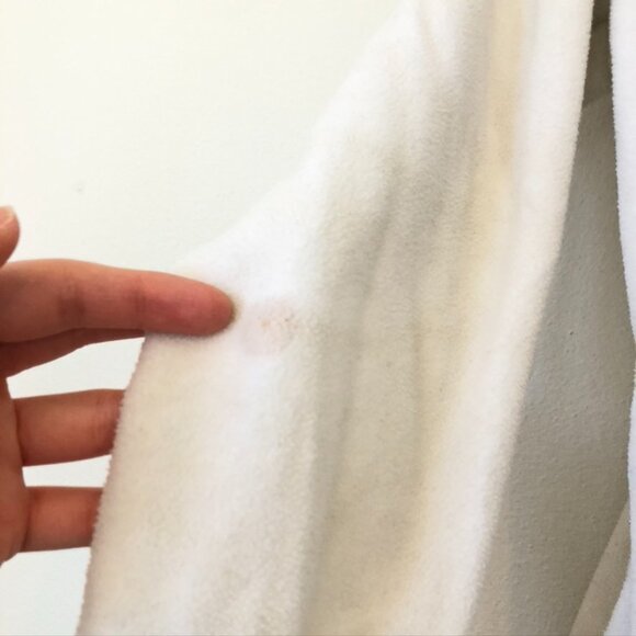 BOOMBAH White Gray Fleece Full Zip Zipper Jacket Active Sweatshirt Small FLAWED - Picture 11 of 12